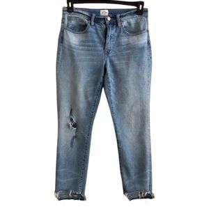 J Crew Boyfriend Distressed Jeans Size 27